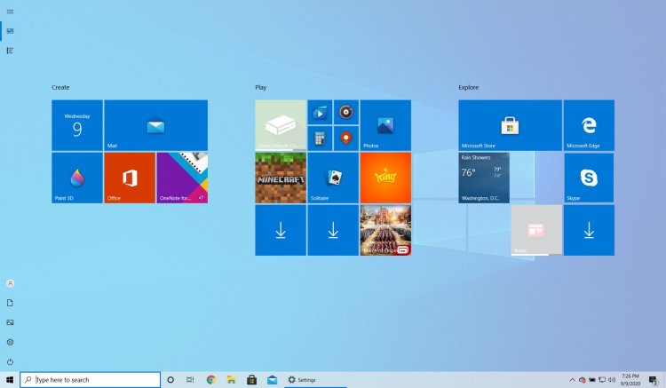 Windows 10'da Başlat menüsü tam ekran nasıl yapılır
